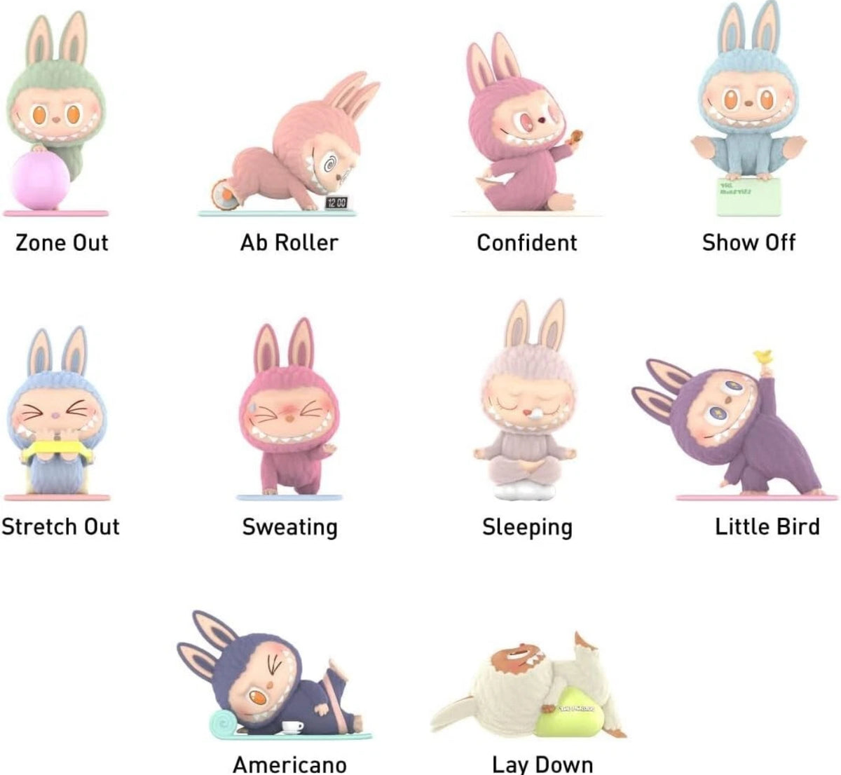 POP MART Labubu The Monsters Lazy Yoga Series Vinyl Figure – Blind Box image 6
