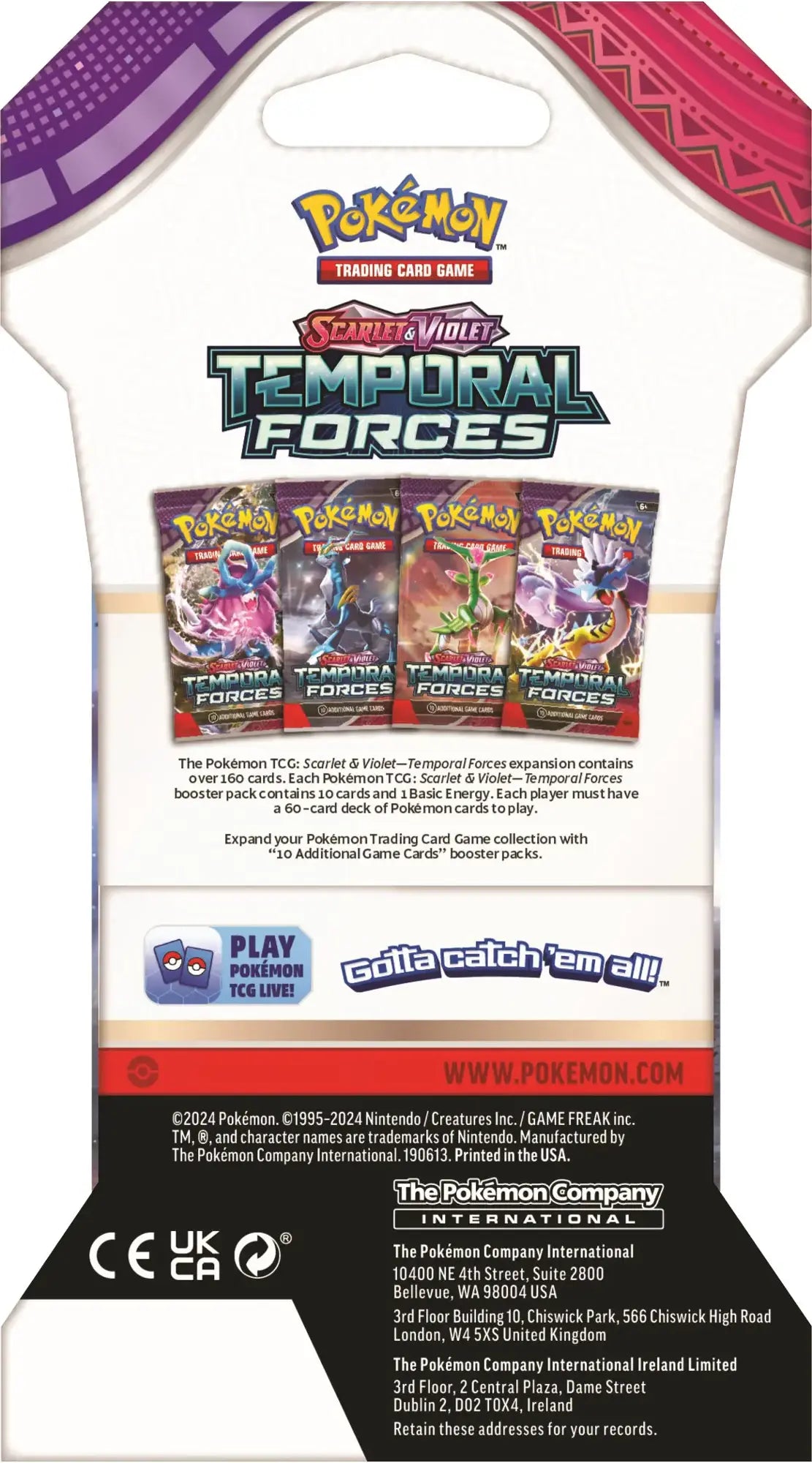 Pokemon TCG: Temporal Forces Sleeved Booster Pack - SV05 image 5