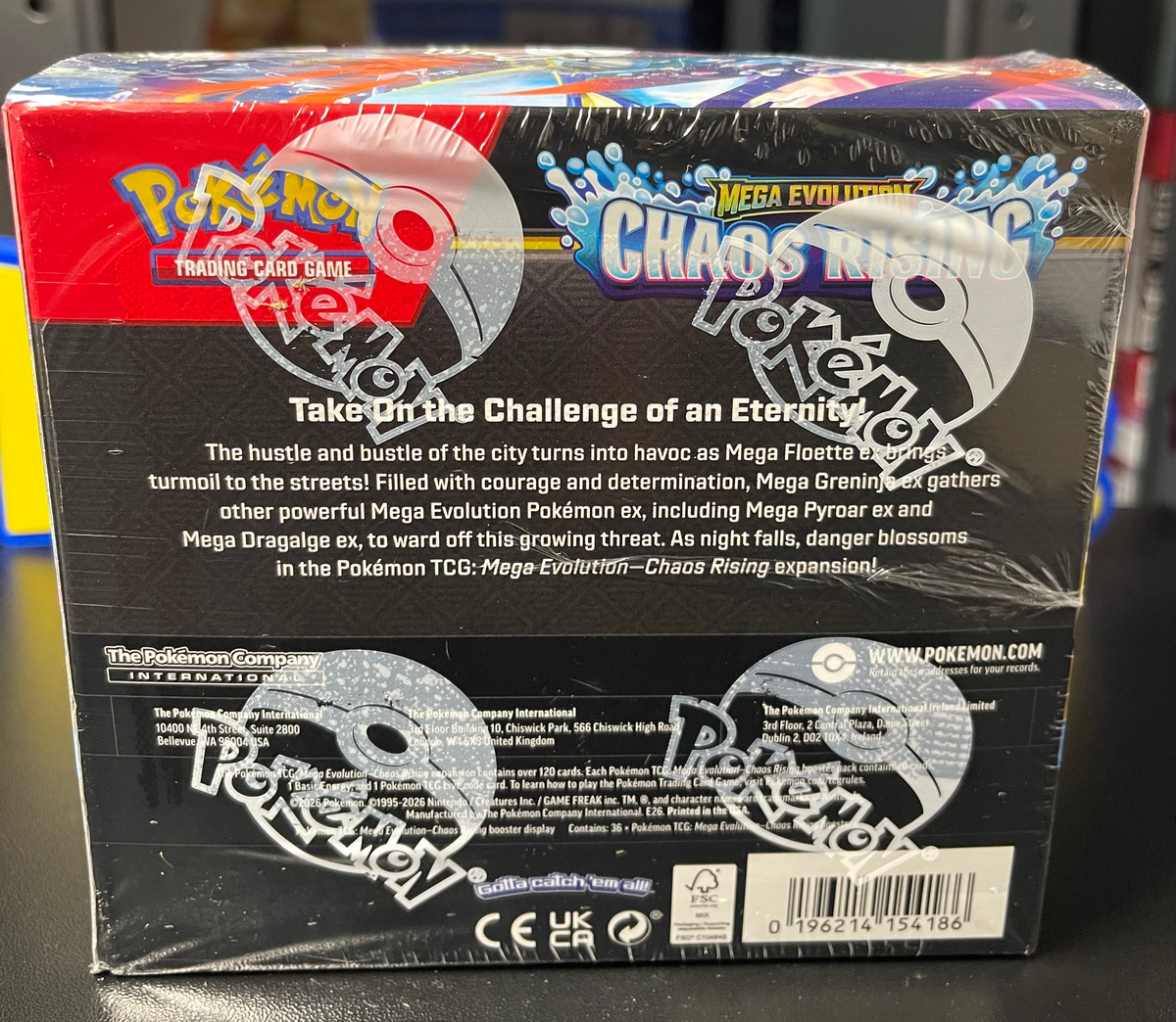 Pokemon Chaos Rising Booster Box ME04 image 1