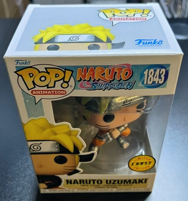 Naruto: Shippuden Naruto Uzumaki with Shuriken Funko Pop! #1843 - CHASE image 4
