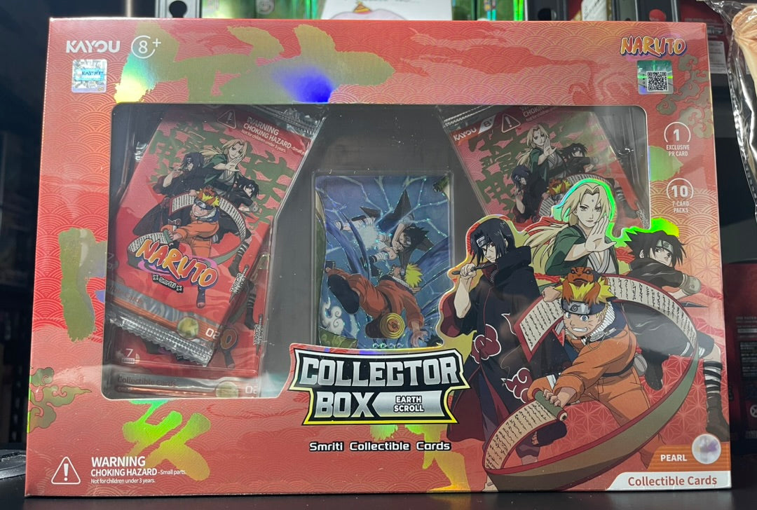 Naruto Smriti Cards Earth Scroll Series 2 Collector Box 10 Packs + Promo
