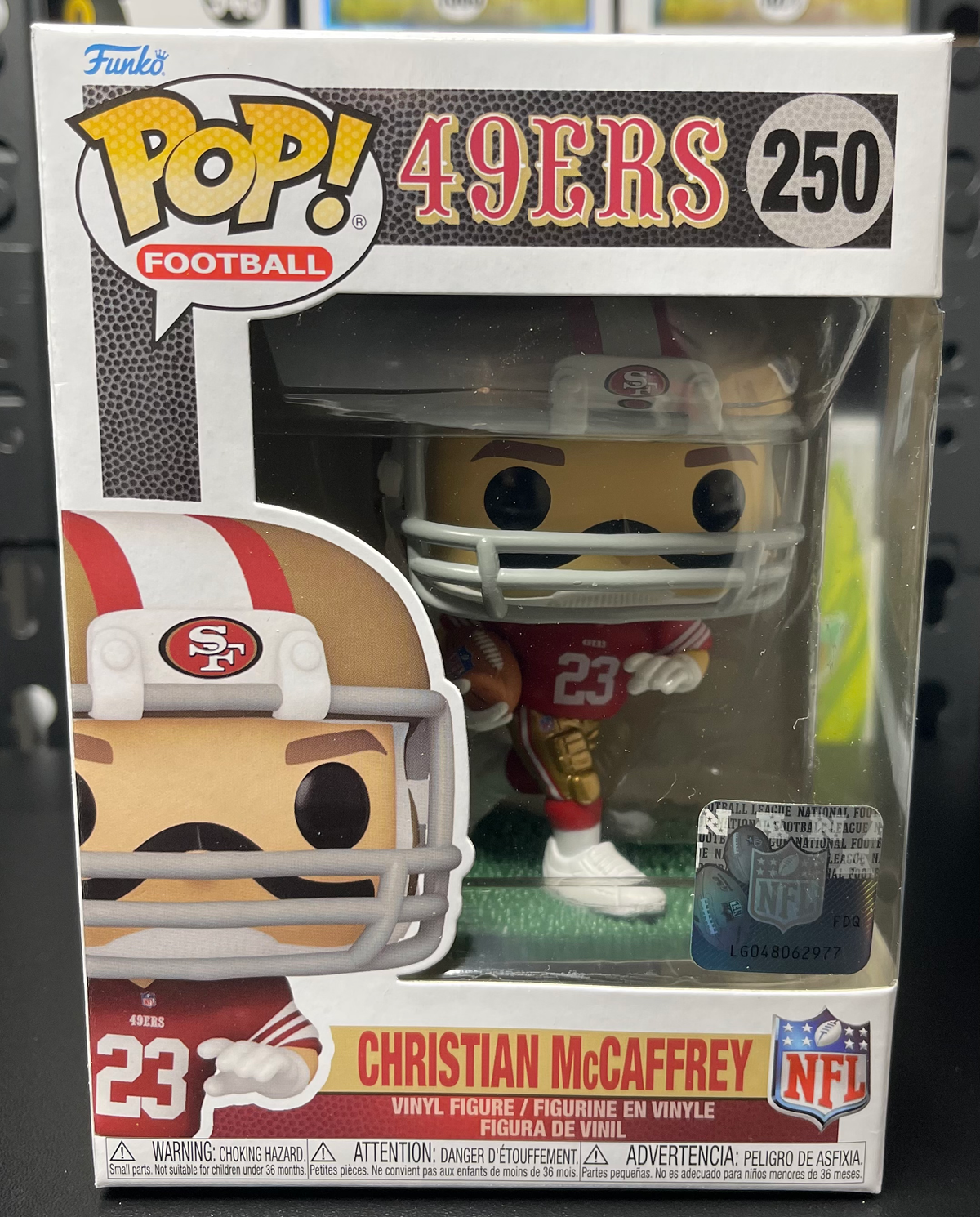 Christian McCaffrey Funko Pop #250 San Francisco 49ers image 0