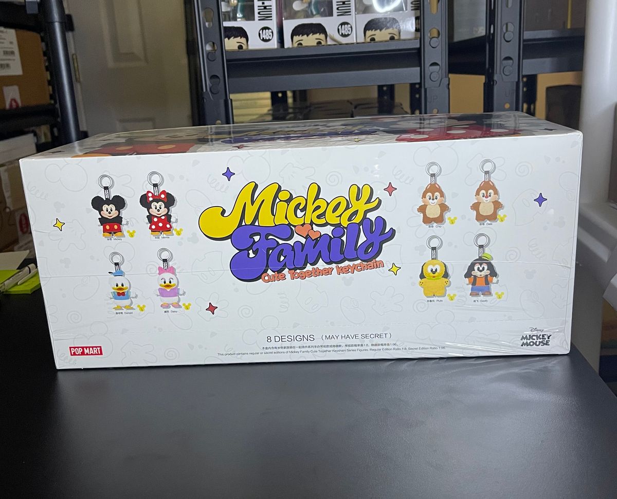 POP MART Mickey Family Cute Together Keychain Series – SEALED Case (8 Pieces) image 3