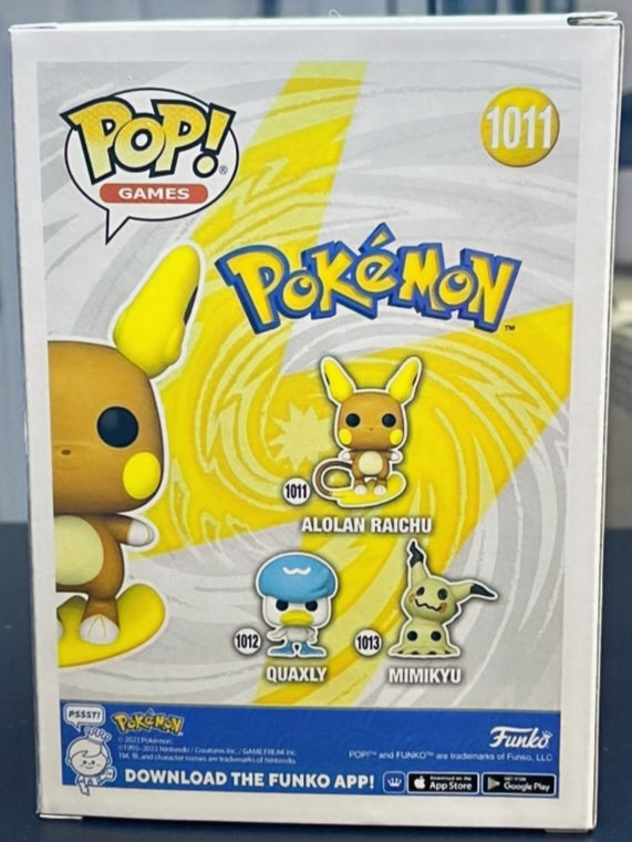 Pokemon Alolan Raichu Funko Pop! Vinyl Figure #1011 image 2