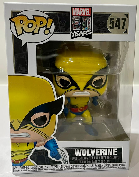 Marvel 80th First Appearance Wolverine Funko Pop! Vinyl Figure #547 image 0