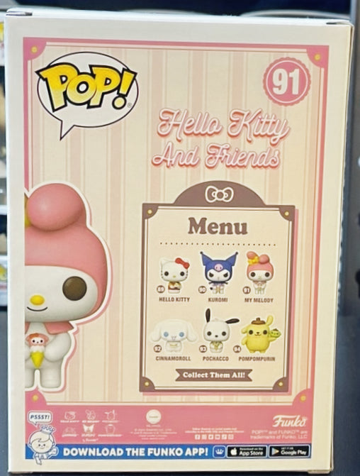 Hello Kitty and Friends My Melody with Dessert Funko Pop! Vinyl Figure #91 image 2