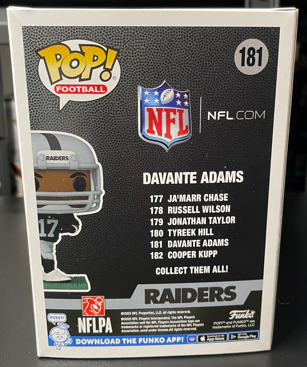 Davante Adams Funko Pop #181 NFL Las Vegas Raiders image 2