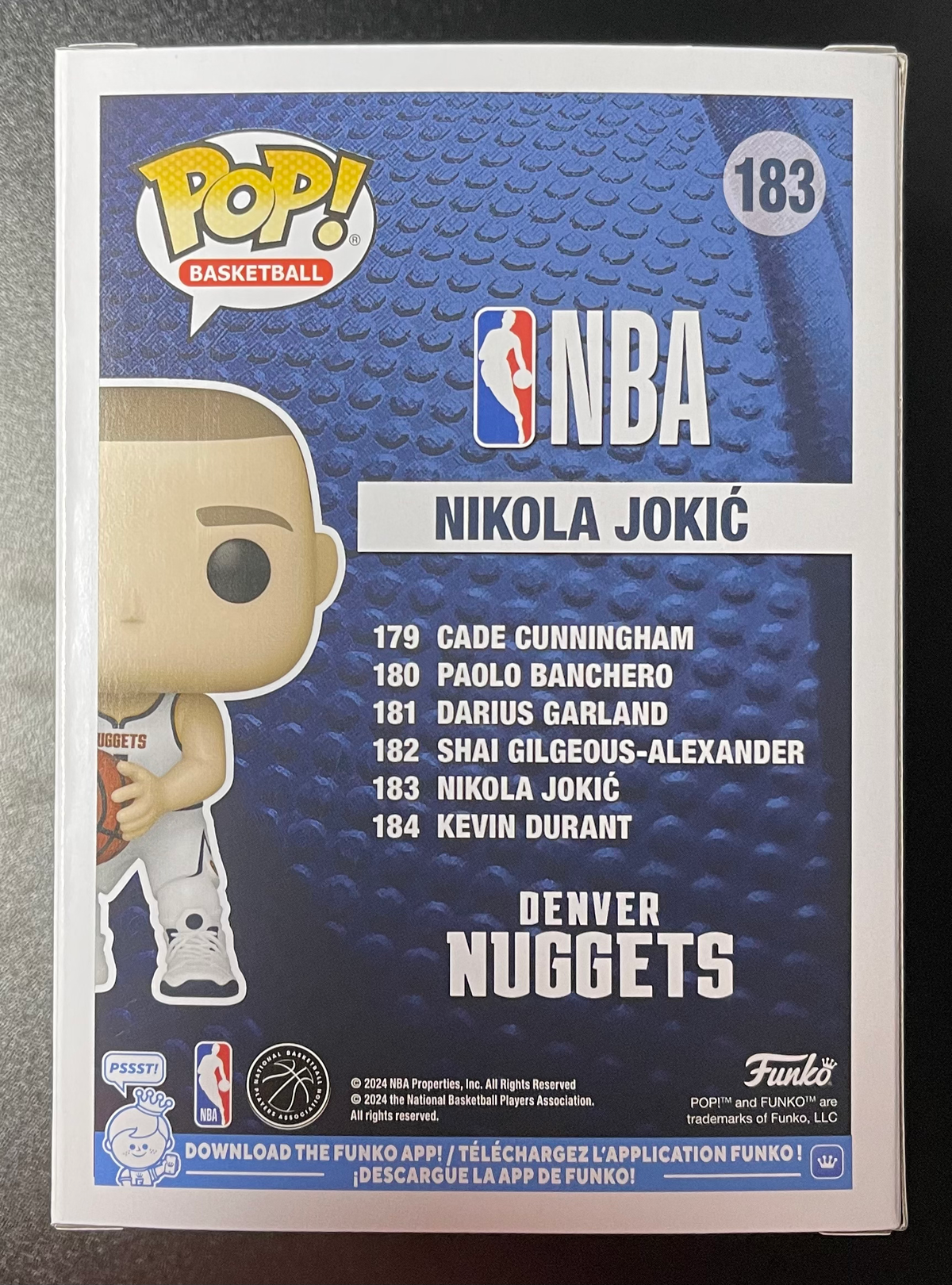Nikola Jokic Funko Pop! #183 NBA Denver Nuggets image 2
