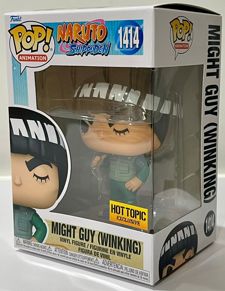 Might Guy (Winking) Funko Pop! Vinyl Figure #1414 (Hot Topic Exclusive) image 1