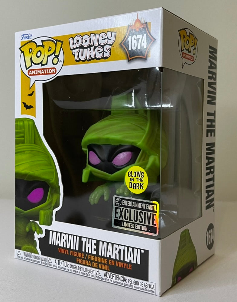 Looney Tunes Marvin the Martian in Mummy Costume (Glow) Funko Pop! #1674 image 1