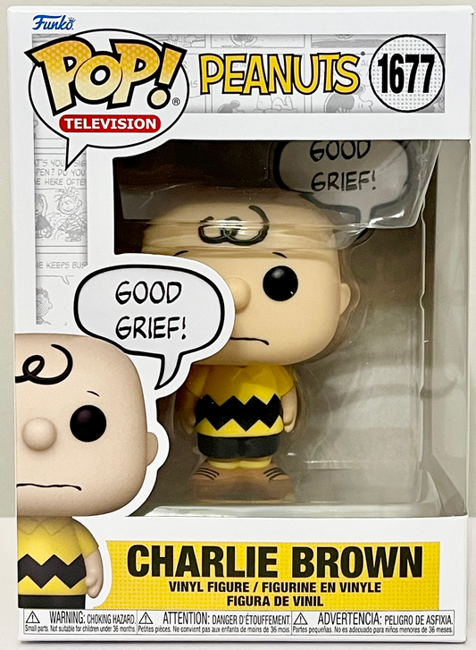 Peanuts Charlie Brown Good Grief Funko Pop Vinyl Figure #1677 image 0