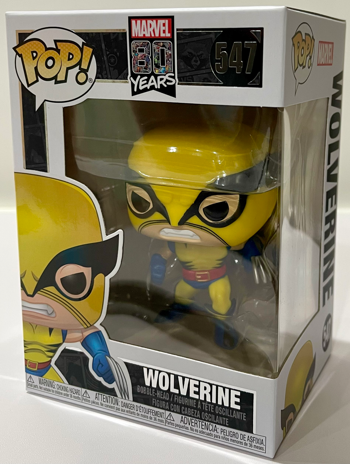 Marvel 80th First Appearance Wolverine Funko Pop! Vinyl Figure #547 image 1