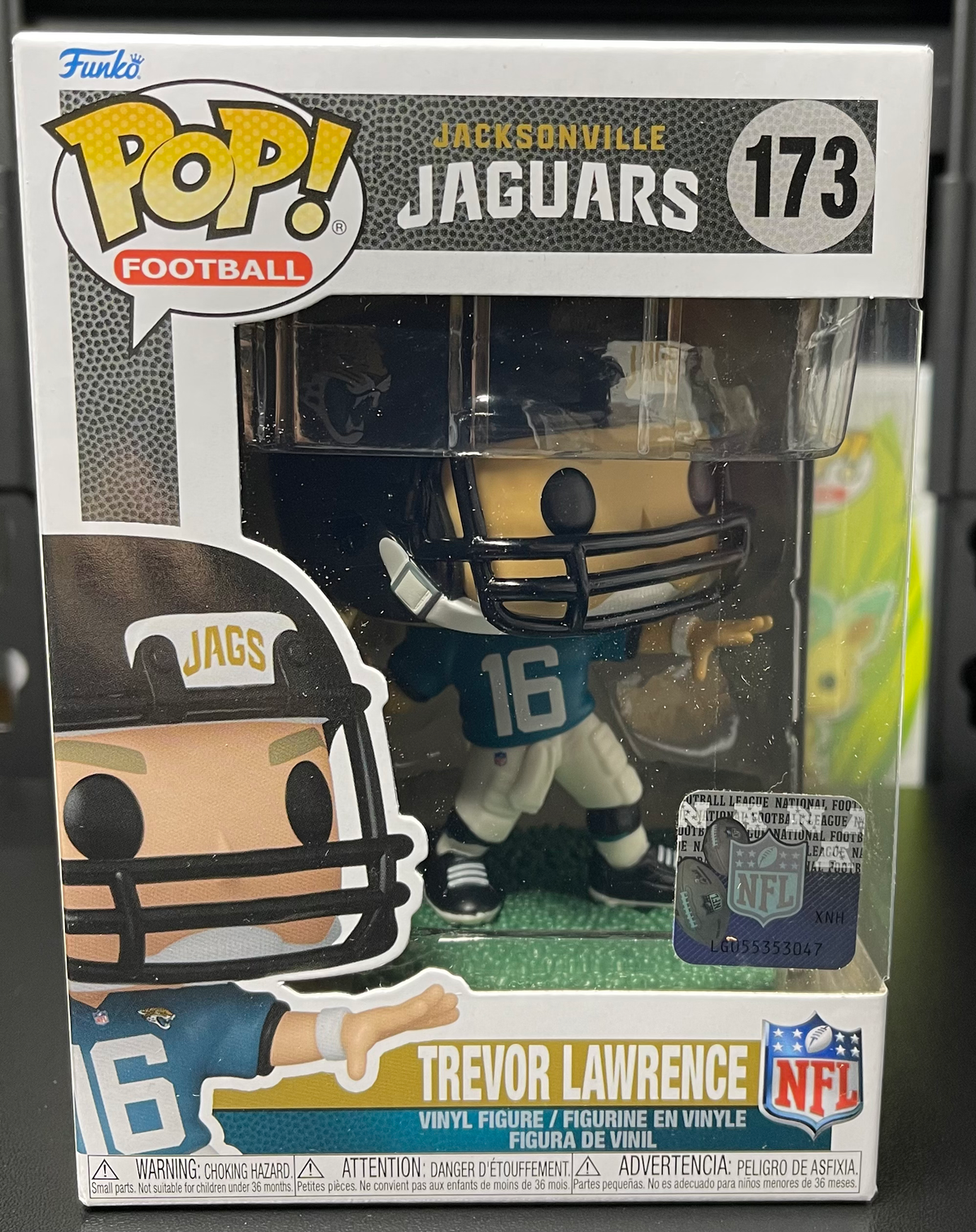 Funko Pop! Trevor Lawrence #173 – Jacksonville Jaguars (Home Uniform) image 0