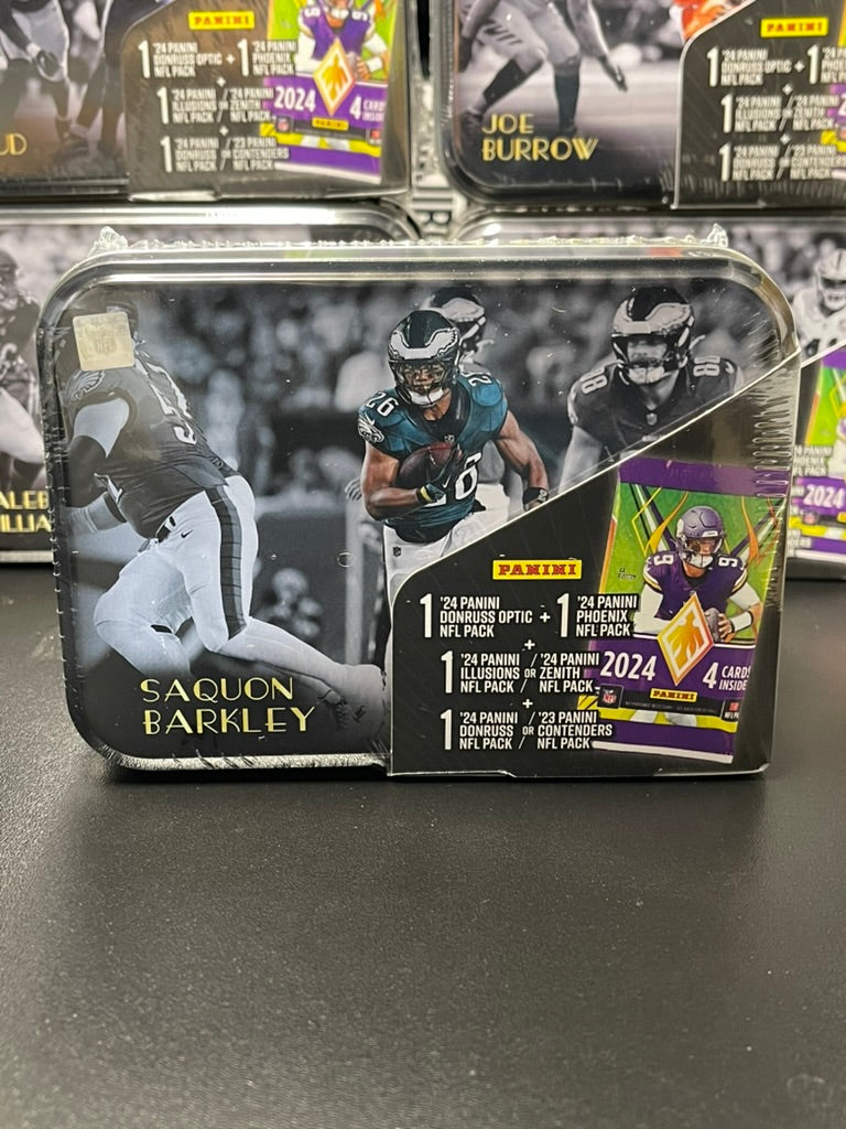 Saquon Barkley '25 NFL MJ Holding TIN - Includes 2023-24 Panini Packs image 0