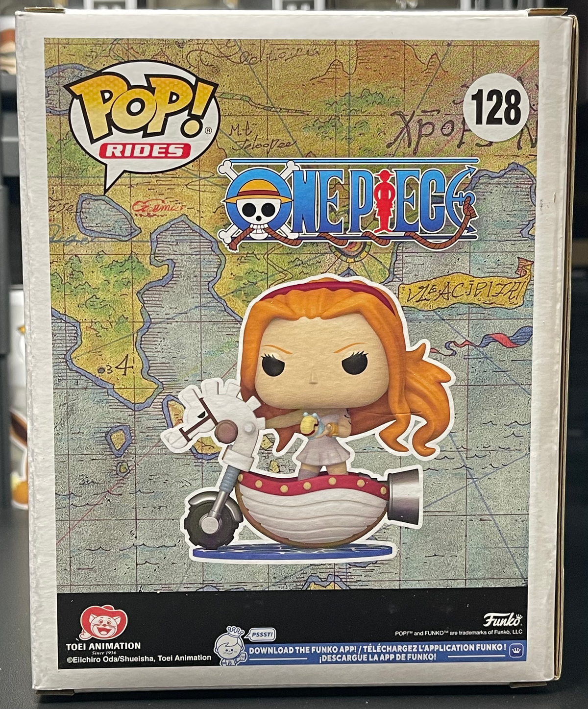 One Piece Nami with White Hobby Horse Funko Pop! Rides Deluxe #128 image 1