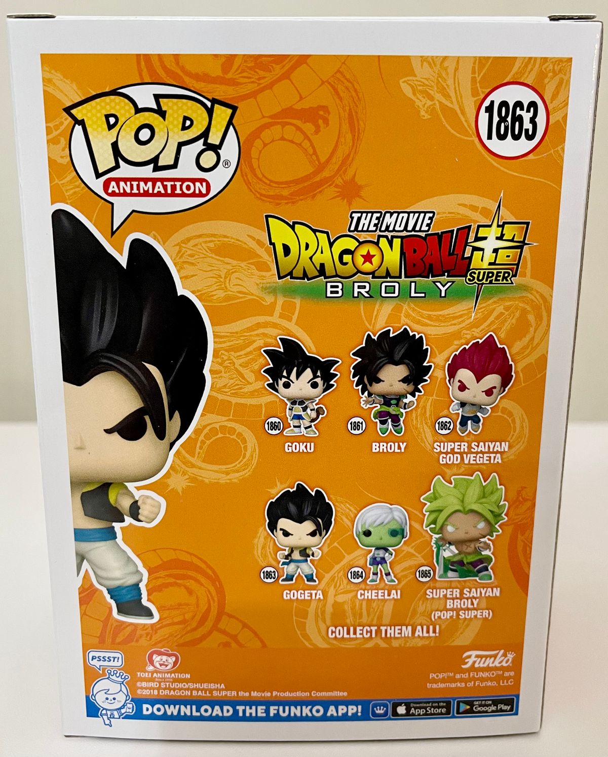 Dragon Ball Super: Broly Gogeta Funko Pop! Vinyl Figure #1863 image 3
