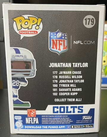 Johnathan Taylor Funko Pop #179 NFL Indianapolis Colts image 2