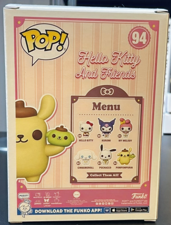 Hello Kitty and Friends Pompompurin with Dessert Funko Pop! Vinyl Figure #94 image 3