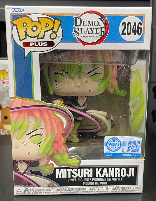 Funko Pop Plus Demon Slayer Mitsuri Kanroji #2046 Exclusive Vinyl Figure image 0