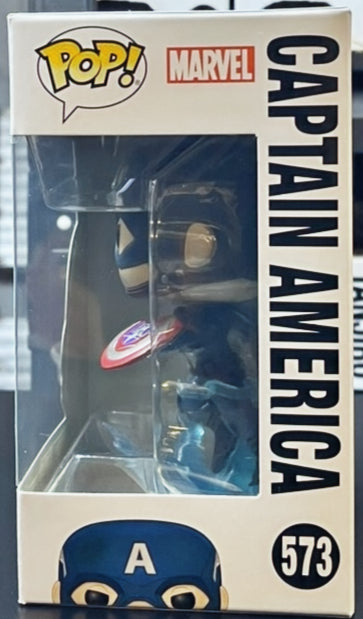 Avengers Endgame Captain America with Broken Shield Funko Pop! Vinyl Figure #573 image 4