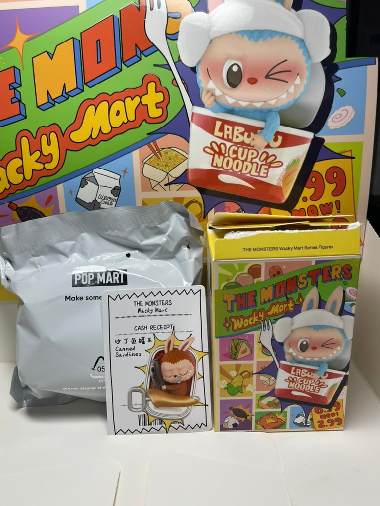 Pop Mart Labubu THE MONSTERS Wacky Mart Series Figures - Opened Box/Sealed Bag image 4