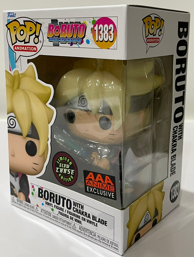 Boruto with Chakra Blade Funko Pop! Vinyl Figure #1383 AAA Anime Exclusive CHASE image 1