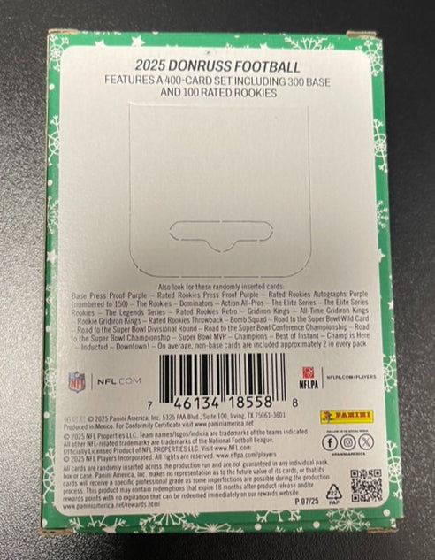 Panini Donruss Football Holiday Tins 2025 image 1