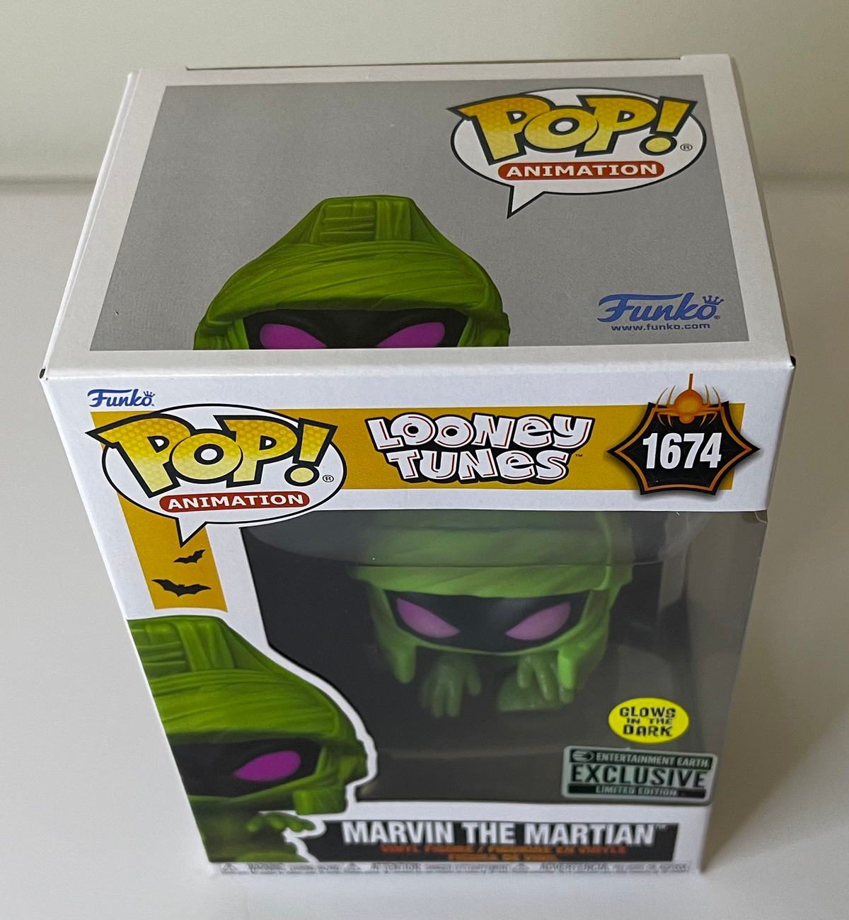 Looney Tunes Marvin the Martian in Mummy Costume (Glow) Funko Pop! #1674 image 5