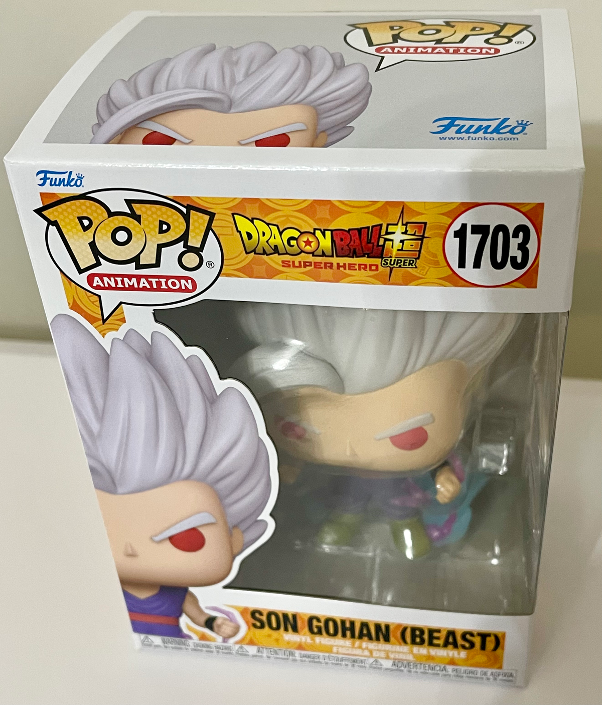 Dragon Ball Super: Super Hero Son Gohan (Beast) Funko Pop! Vinyl Figure #1703 image 5