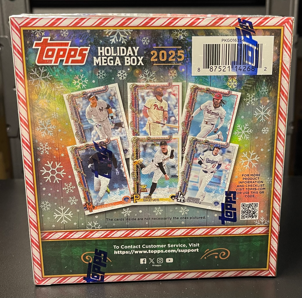 2025 Topps Holiday Baseball Mega Box - MLB Trading Cards image 1