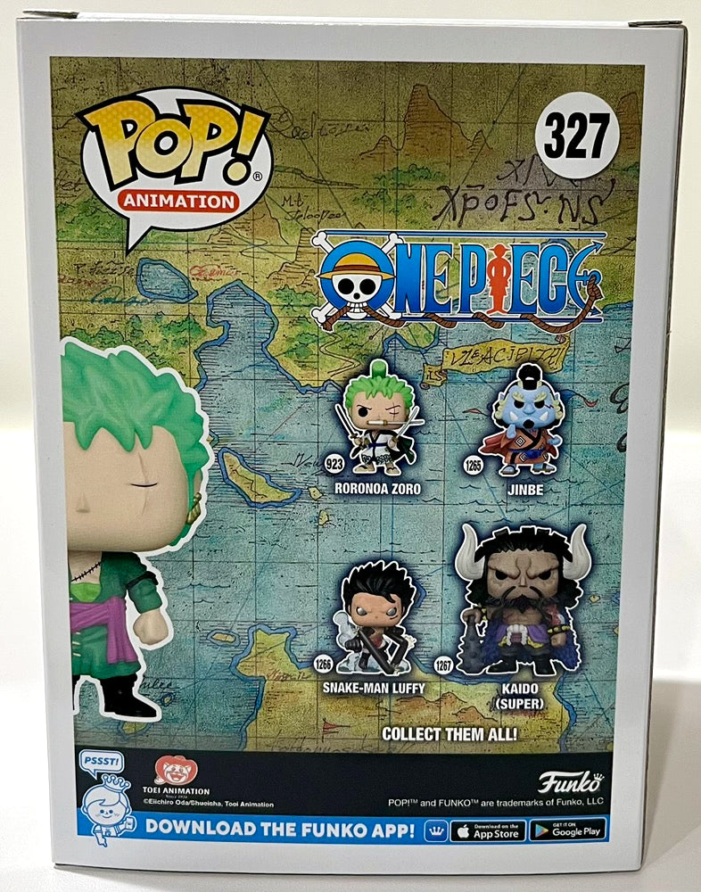 One Piece Roronoa Zoro Funko Pop! Vinyl Figure #327 Glow (KODY EX Exclusive) image 2