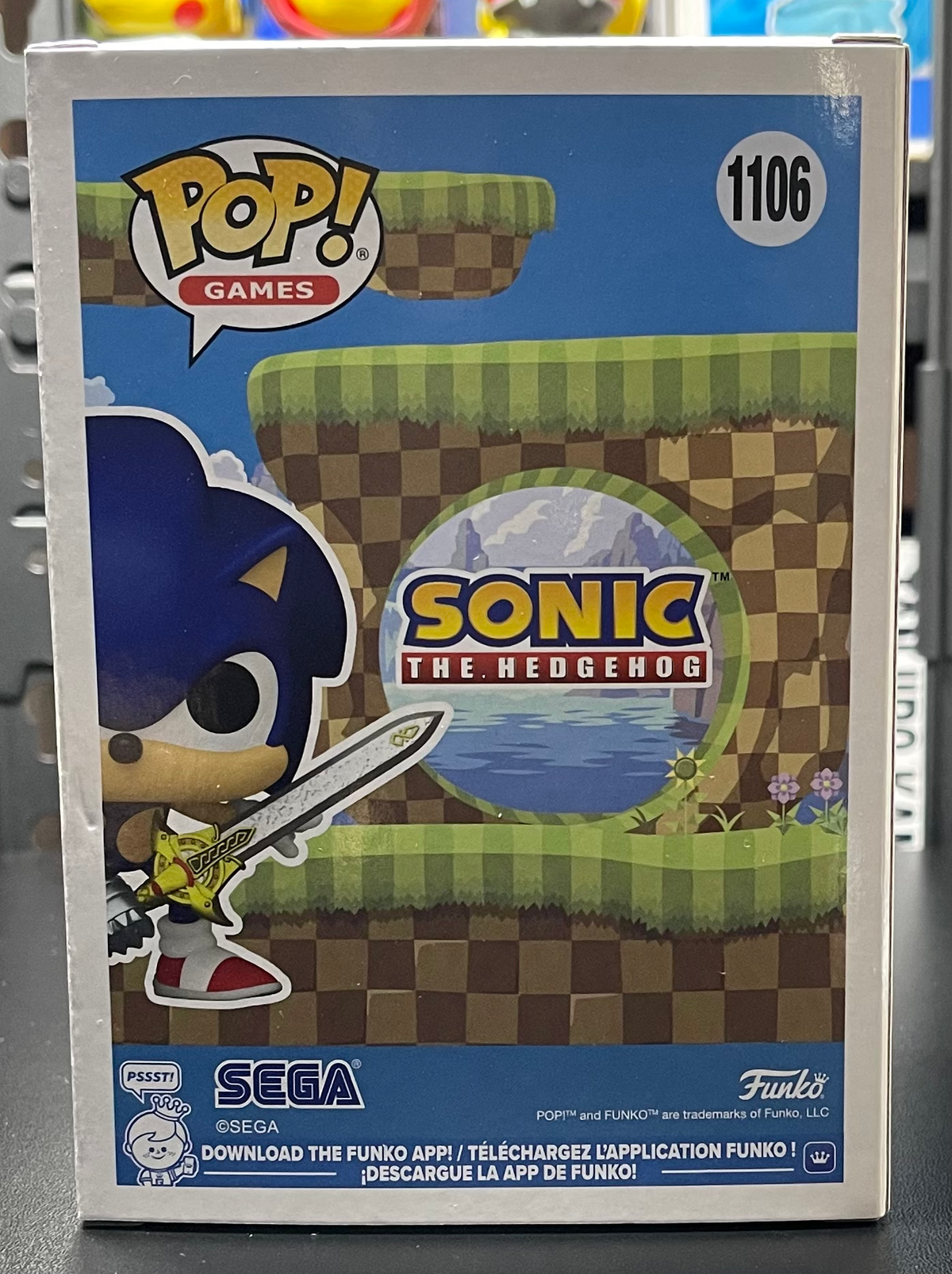 Sonic with Caliburn Funko Pop!  #1106 – Sonic the Hedgehog image 2