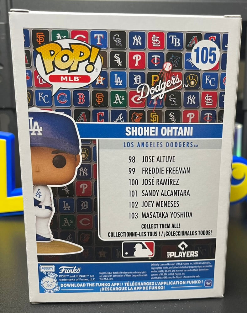 Shohei Ohtani Home Jersey Pitching Funko Pop! #105 MLB Los Angeles Dodgers