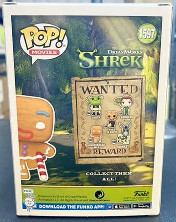 Shrek DreamWorks 30th Anniversary Gingy with Candy Cane Funko Pop! Vinyl #1597 image 2