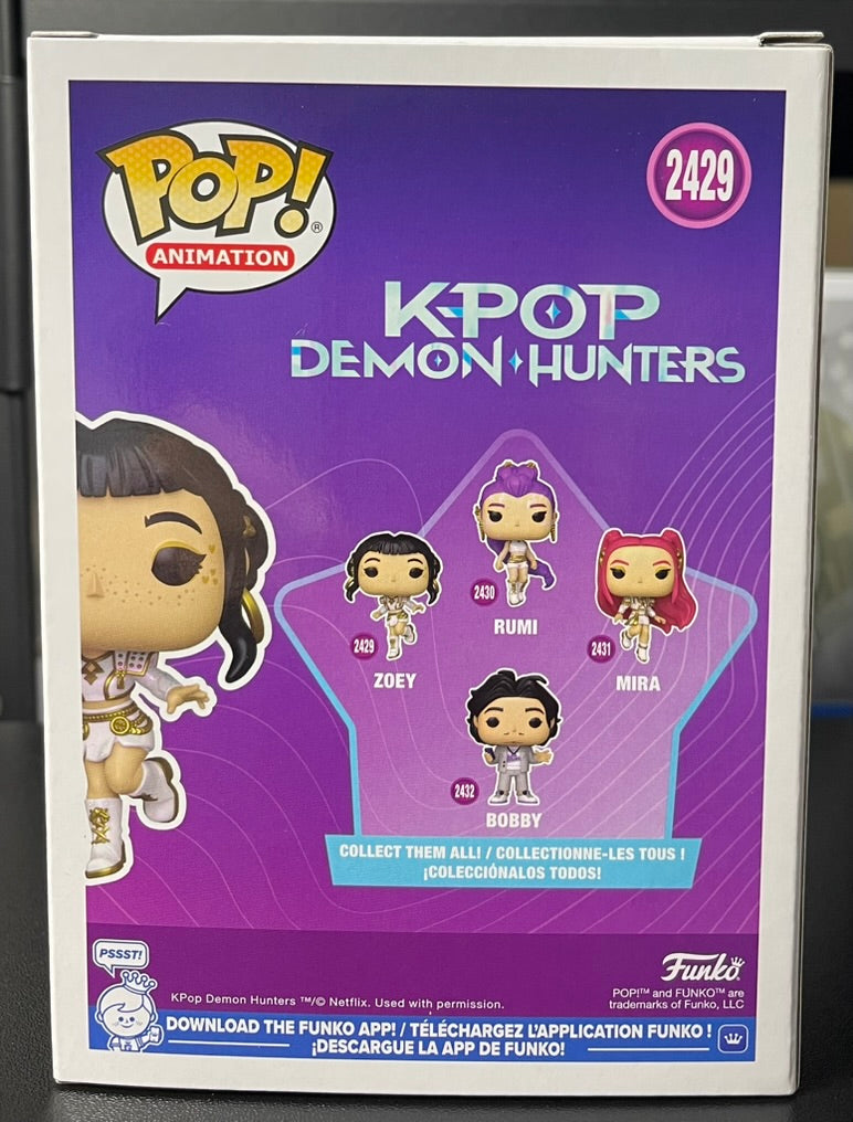 KPop Demon Hunters Zoey Funko Pop 2429 Vinyl Figure image 2