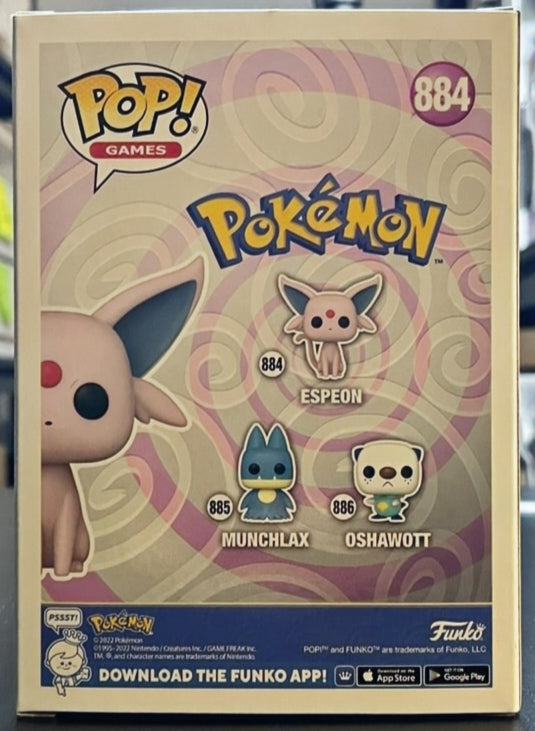 Pokemon Espeon Funko Pop! Vinyl Figure #884 image 2