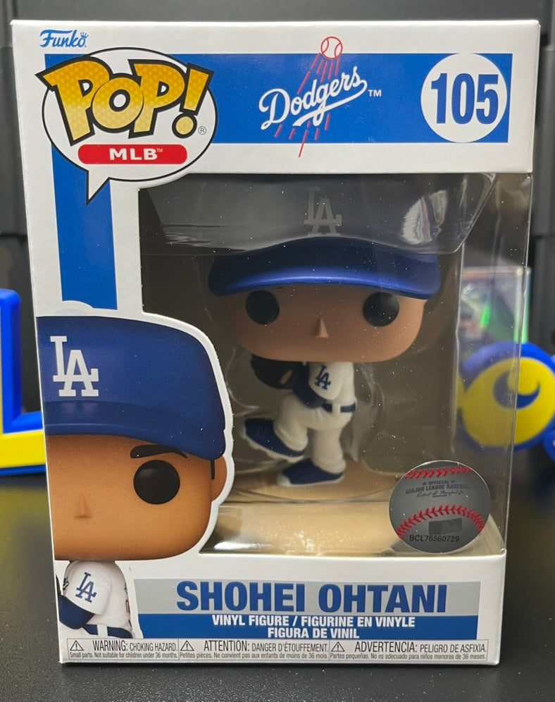 Shohei Ohtani Home Jersey Pitching Funko Pop! #105 MLB Los Angeles Dodgers