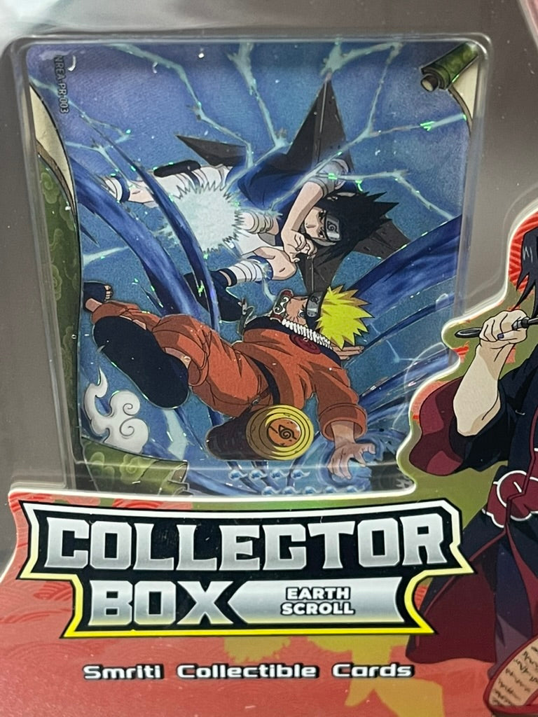 Naruto Smriti Cards Earth Scroll Series 2 Collector Box 10 Packs + Promo