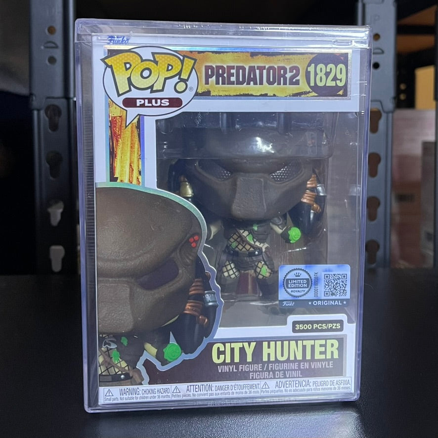 Funko Pop! Plus Predator 2 ROYALTY City Hunter (Sliced Arm) LE 3500 /w Protector image 0