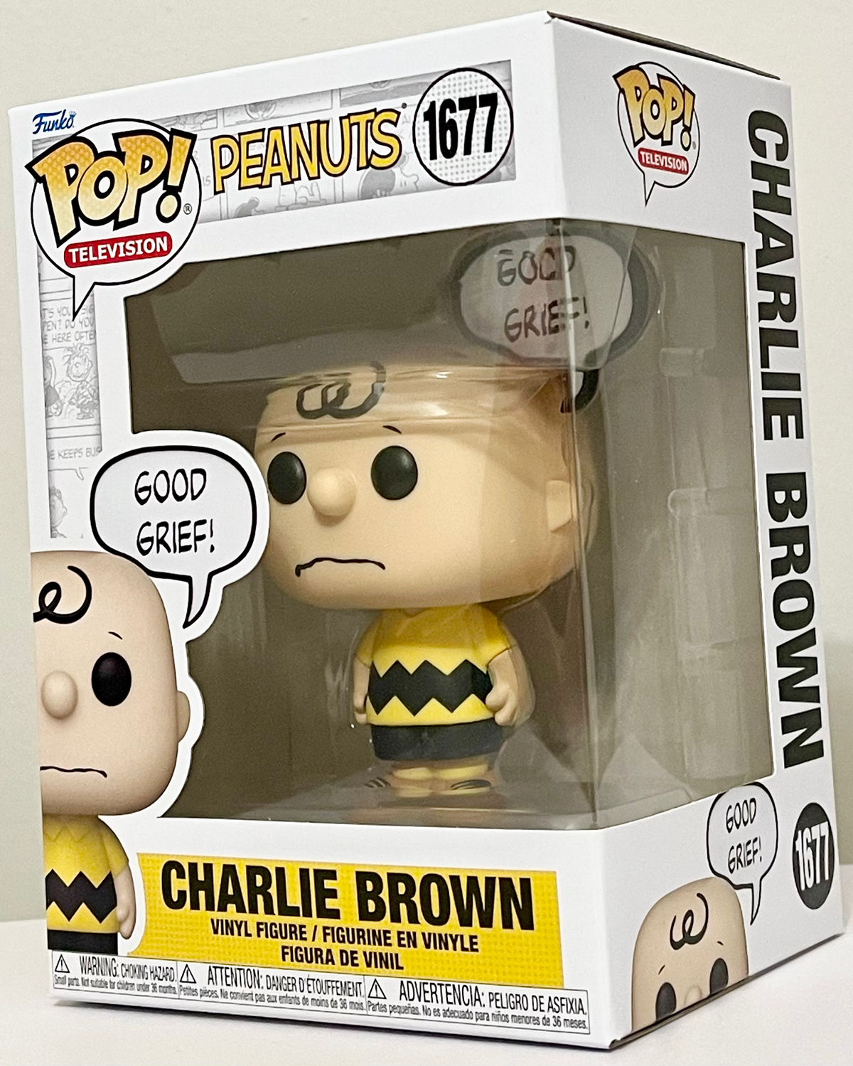 Peanuts Charlie Brown Good Grief Funko Pop Vinyl Figure #1677 image 1