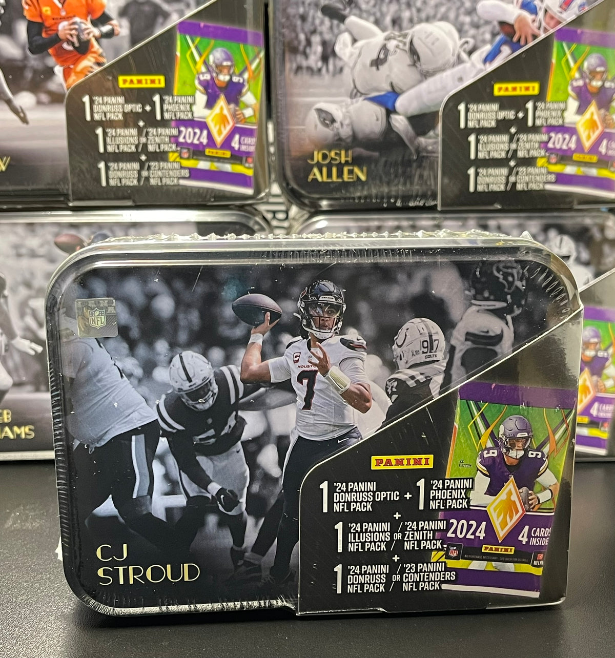 CJ Stroud '25 NFL MJ Holding TIN - Includes 2023-24 Panini Packs image 0