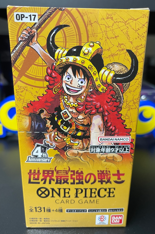 One Piece TCG The World's Strongest Warriors Booster  OP-17 Booster Box Japanese image 0