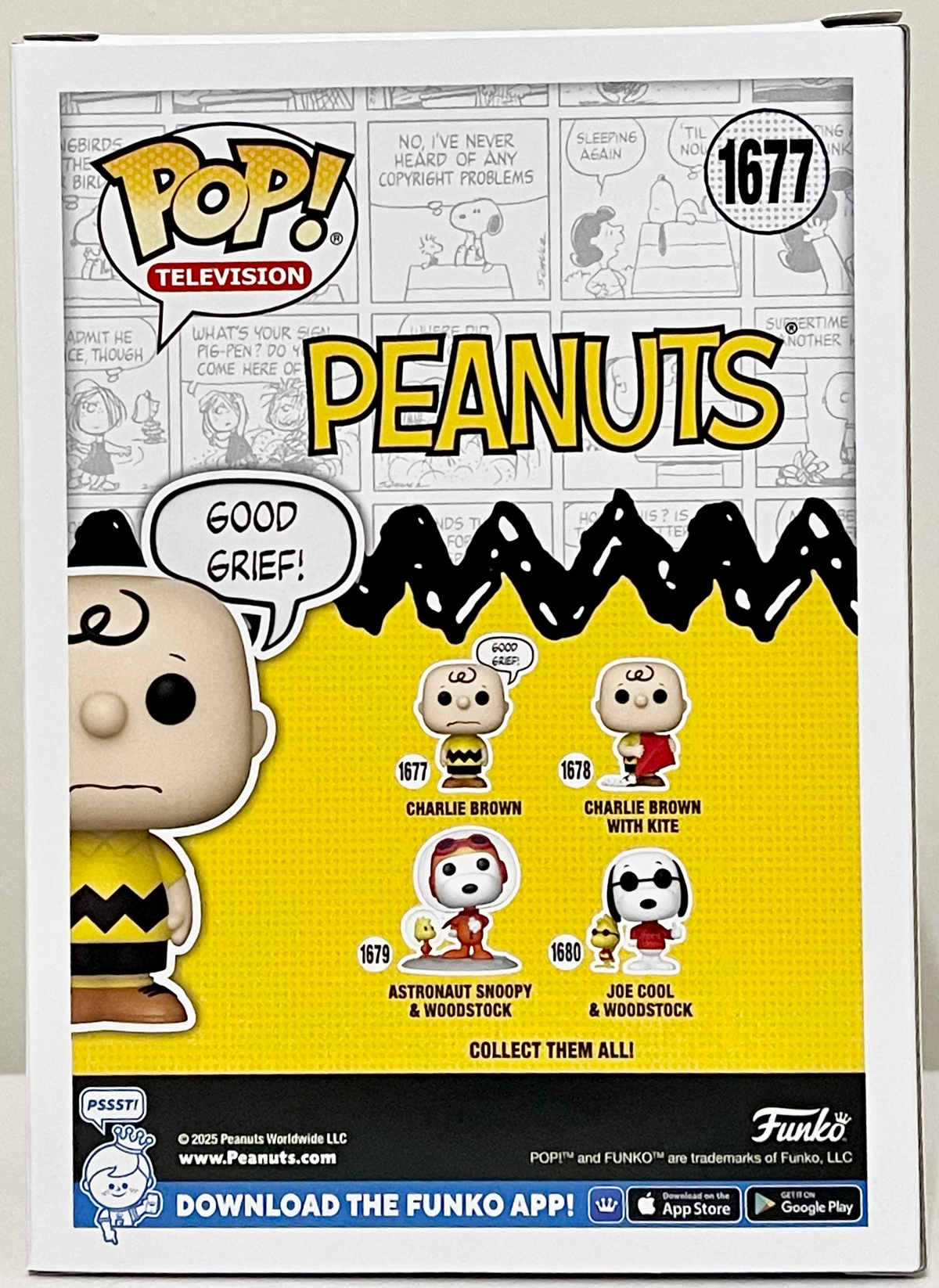 Peanuts Charlie Brown Good Grief Funko Pop Vinyl Figure #1677 image 3