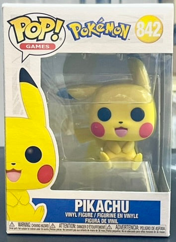Pokemon Pikachu Sitting Funko Pop Vinyl Figure #842 image 0