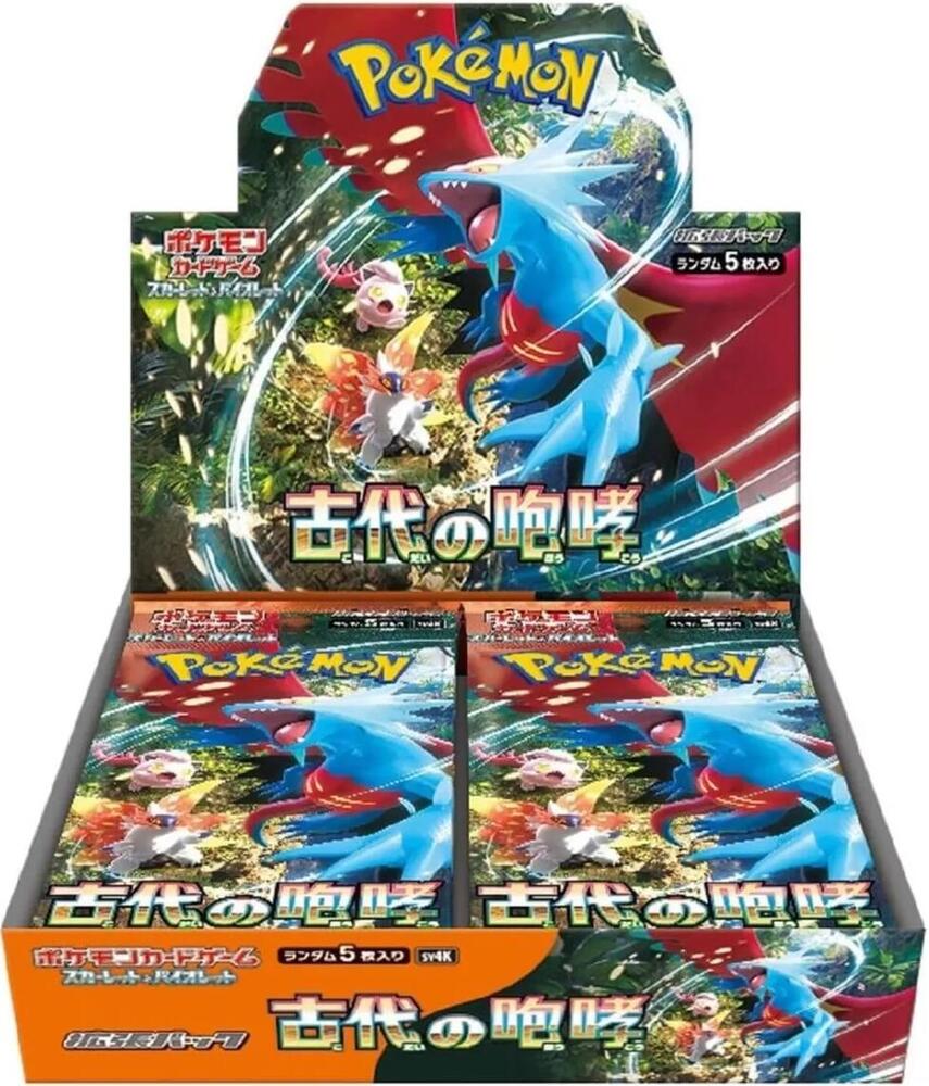 Pokemon Ancient Roar Japanese Booster Box - SV4k image 0
