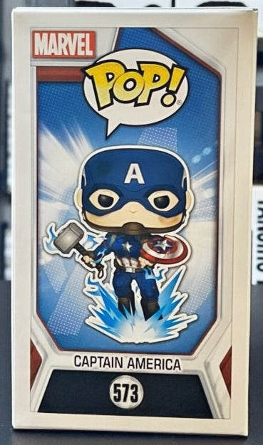 Avengers Endgame Captain America with Broken Shield Funko Pop! Vinyl Figure #573 image 2