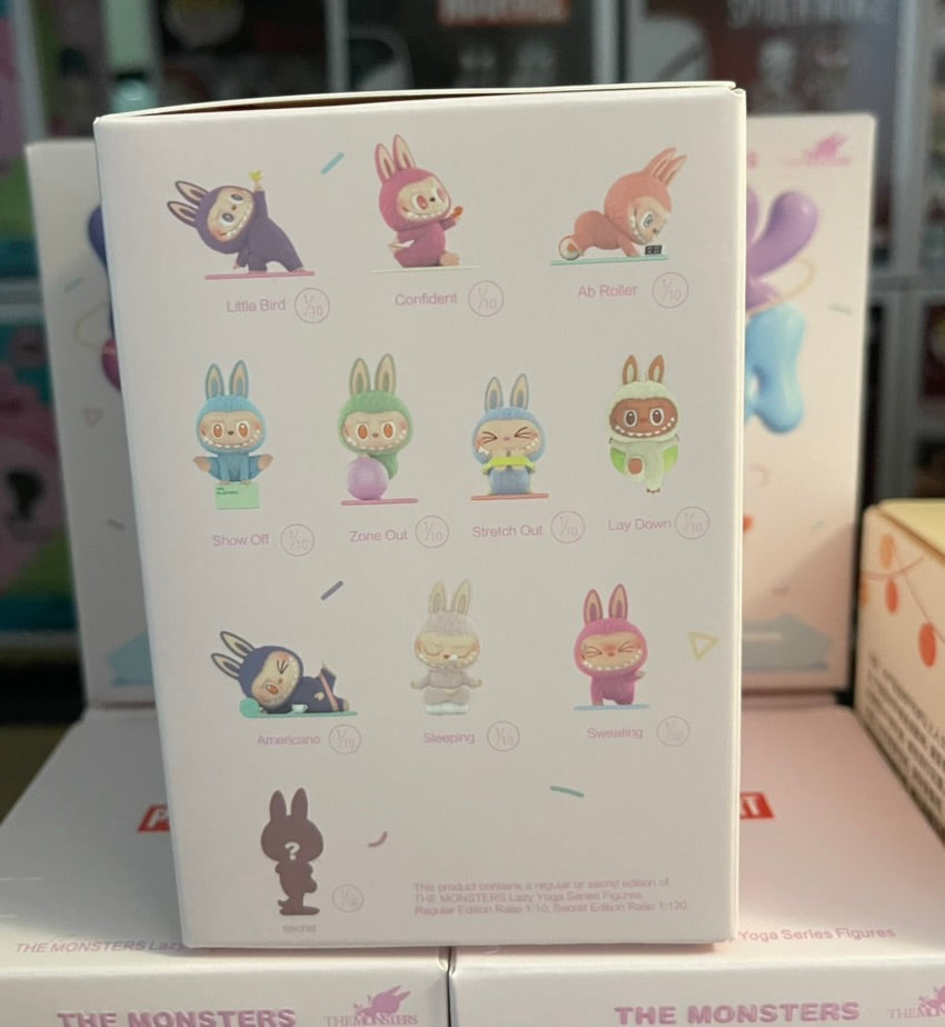 POP MART Labubu The Monsters Lazy Yoga Series Vinyl Figure – Blind Box image 1