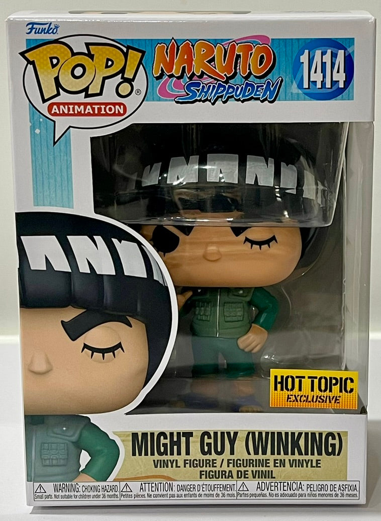 Might Guy (Winking) Funko Pop! Vinyl Figure #1414 (Hot Topic Exclusive) image 0