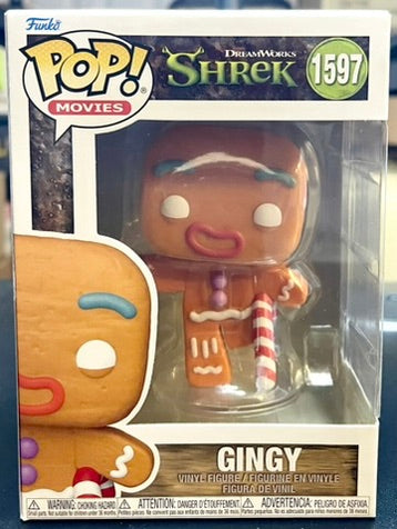 Shrek DreamWorks 30th Anniversary Gingy with Candy Cane Funko Pop! Vinyl #1597 image 0