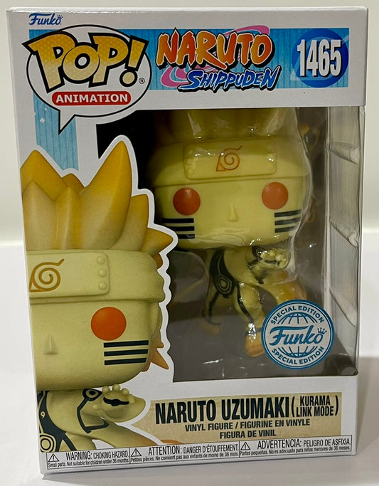 Naruto: Shippuden Naruto Uzumaki Kurama Link Mode Funko Pop! Vinyl Figure #1465 image 0